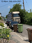 Thundering great truck on Lynsted Lane junction